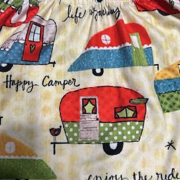 (3/$15) Girls 2T boutique camping overall dress - Picture 7 of 9